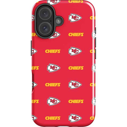 NFL Kansas City Chiefs Blitz Series iPhone 16 Plus Impact Case